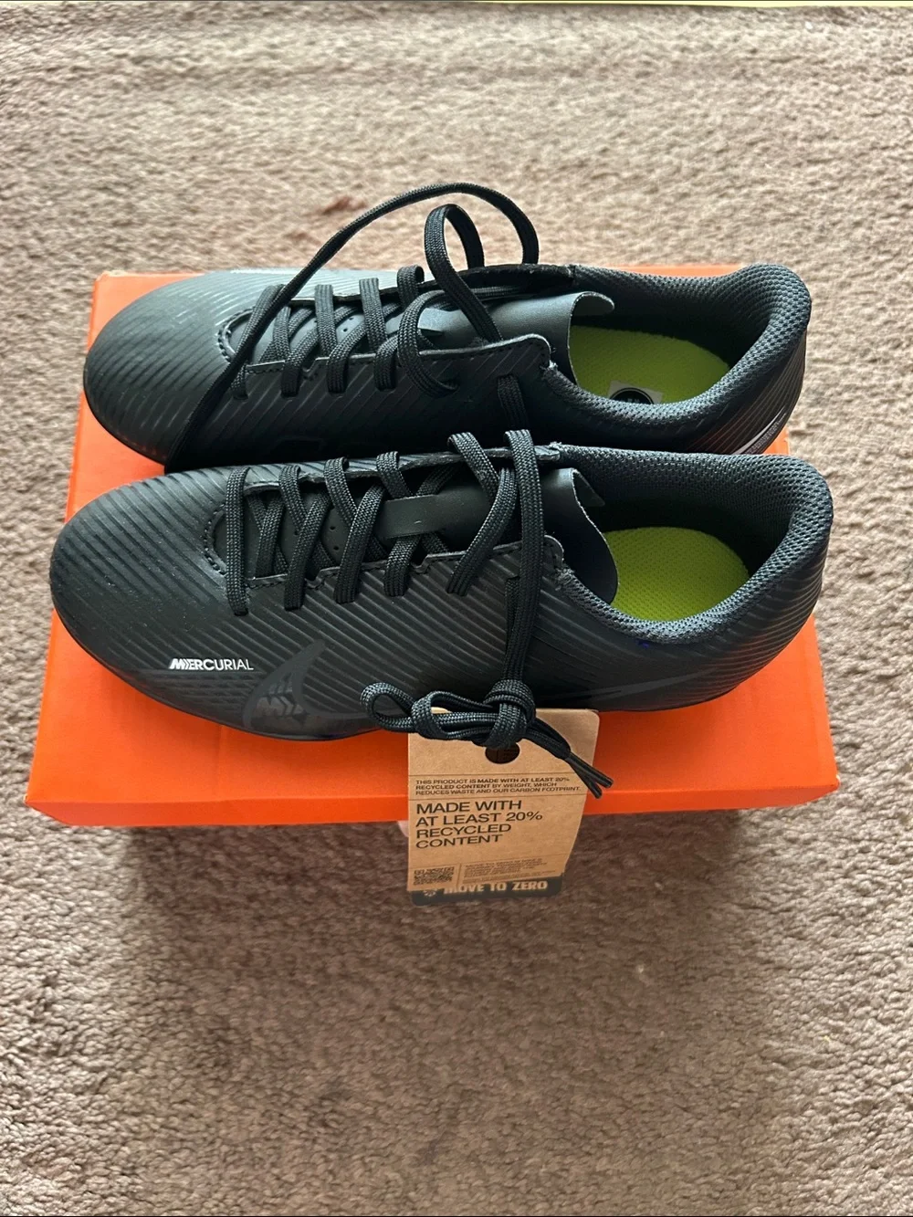 Nike Jr. Black Mercurial Vapor 15 Club Multi-Ground Soccer Cleats
